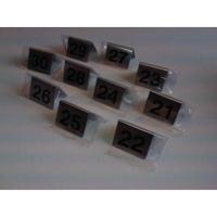 Bordje / tafelnummer set 41 tot 50 rvs - thumbnail