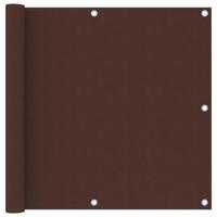 Balkonscherm 90x500 cm oxford stof bruin - thumbnail