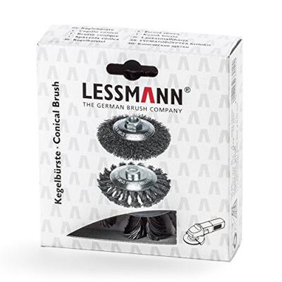 Lessmann Staaldraadborstel | d. 115 mm M14 draaddikte 0,5 mm | staal 12 mm | 15000 min-¹ | 1 stuk - 472257WZ 472257WZ