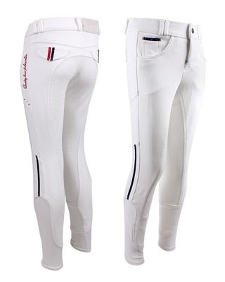QHP Coco kinder rijbroek wit maat:140
