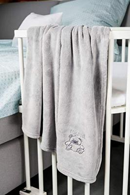 Playshoes fleece babydeken Beer Grijs-100x150 cm