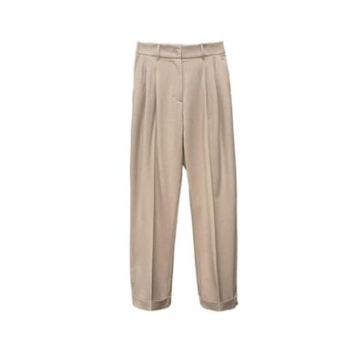 Summum Trousers Tapered Fit Viscose Blend Stretch 4s2897- Broek 722 Alpaca