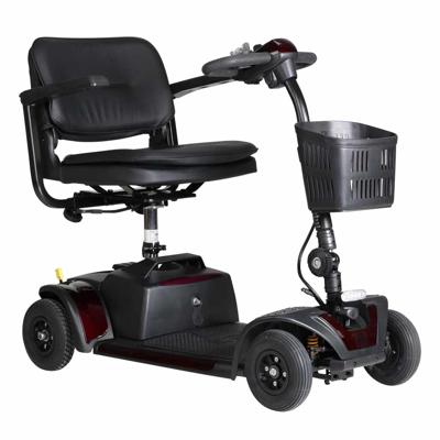 Scootmobiel Xena 4 | Excel | Compact & Demontabel | Met luchtbanden & vering | Kleine scootmobiel | Kleur: Rood | 06030261