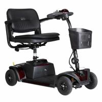 Scootmobiel Xena 4 | Excel | Compact & Demontabel | Met luchtbanden & vering | Kleine scootmobiel | Kleur: Rood | 06030261 - thumbnail