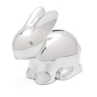 Zilverstad 8109261 Spaarpot Konijn verzilverd gelakt 110 x 65 x 102 mm - thumbnail