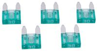Coming Soon Dresselhaus "mini" zekering platte stekker flat fuse mini 30a light green / 5 pcs. - thumbnail