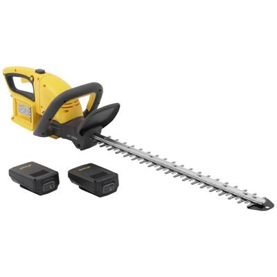 Stiga HT 300e Kit Accu Heggenschaar | 3 serie | 0,3 kW | koolborstels | 54 cm | 23 mm | Incl. 2 x 20V E 22 accu + C 215 S lader en docking station -