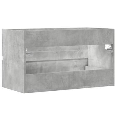 Wastafelkast 90x38,5x45 cm spaanplaat betongrijs