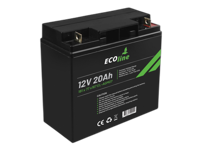 EcoLine - AGM 12V 20AH - 20000mAh VRLA Batterij - 181 x 77 x167 - Deep Cycle Accu - thumbnail