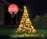 Lumedi 320 LED vlaggenmast kerstboom (op batterijen) - thumbnail