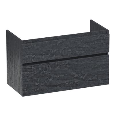 Brauer Delight - Onderkast - 100 cm - met 2 Softclose Lades Greeploos en 1 Sifon Uitsparing - Damascus