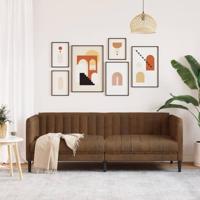 Driezitsbank kunstsude bruin - thumbnail