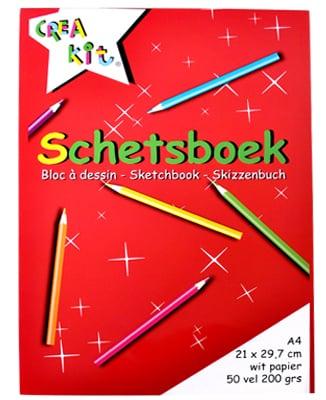Creakit schetsboek A4 50 vellen Creakit schetsboek A4 50 vellen