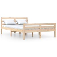Bedframe zonder matras massief hout 160x200 cm - thumbnail
