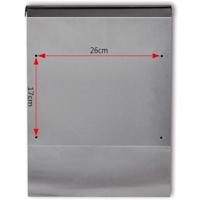 Brievenbus roestvrij staal - thumbnail