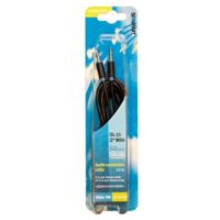 Scanpart audio kabel 3.5mm jack 2,5m Mini jack kabel Zwart - thumbnail