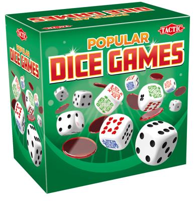 Tactic populaire dobbelspellen - dobbelspel - familiespel - verzameling van 27 dobbelspellen - compact formaat - vanaf 7 jaar