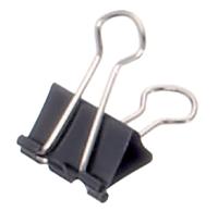 Papierklem MAUL 213 foldback 19mm zwart 12 stuks - thumbnail