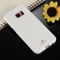 Samsung Galaxy S7 Edge Glitter poeder structuur schokbestendig MERCURY GOOSPERY TPU back cover Hoesje wit - thumbnail