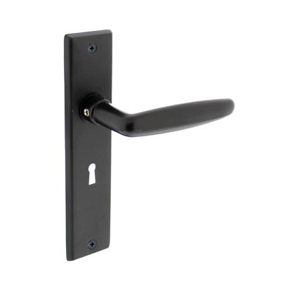 Intersteel Deurkruk Sophie op schild sleutelgat 56mm - mat zwart
