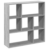 Boekenkast 102x29x143 cm bewerkt hout grijs sonoma eikenkleurig - thumbnail