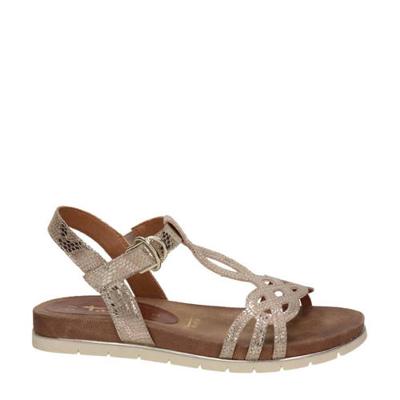 Tamaris sandalen met slangenprint roségoud Tamaris sandalen met slangenprint roségoud