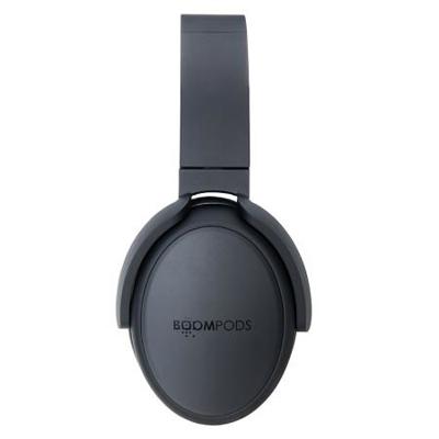 Boompods Headpods ANC Over Ear Kopfhörer Bluetooth® Schwarz Noise Cancelling Lautstärkeregelung,