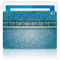 Lenovo Tab M10 Leuke Siliconen Hoes Jeans - thumbnail