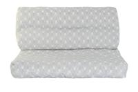 Kussen DKD Home Decor Voor op de grond Wit Groen Lichtgrijs Bamboe Aluminium 120 x 80 x 16 cm - thumbnail