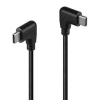 Lindy USB 2.0 kabel type C naar C, gebogen, 0,5 m - thumbnail