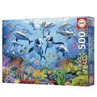Puzzel Educa Party under the sea 500 Onderdelen - thumbnail