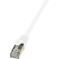LogiLink CP2101S RJ45 Netwerkkabel, patchkabel CAT 6 F/UTP 15.00 m Wit Snagless 1 stuk(s) - thumbnail
