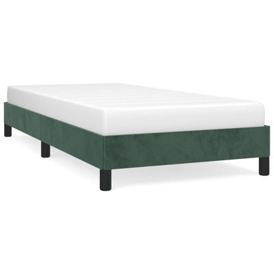 Bedframe zonder matras 90x190 cm fluweel donkergroen