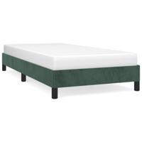 Bedframe zonder matras 90x190 cm fluweel donkergroen - thumbnail