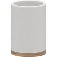 Tandenborstelbeker Grace 10,2 x 7,2 cm Polyresin Wit - thumbnail