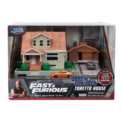 Jada Toys Jada fast & furious nano dom&apos;s huis diorama met voertuigen