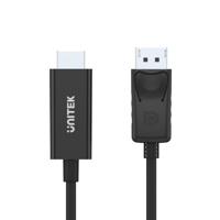 UNITEK Y-5118CA video kabel adapter 1,8 m HDMI Type A (Standaard) DisplayPort Zwart - thumbnail