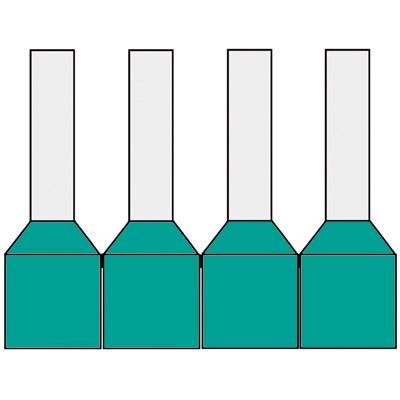 Geïsoleerde HaspelAdereindhulzen 0,34qmm Turk penlengte= 8mm