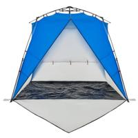 VidaXL Strandtent 4-persoons waterdicht snelontgrendeling azuurblauw - thumbnail