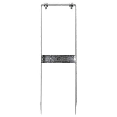 VidaXL Grondpinnen voor hkc schutting 2 st 40 cm staal