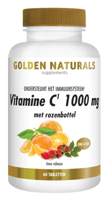 Golden Naturals Vitamine C 1000mg met rozenbottel Tabletten