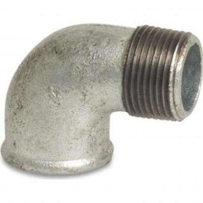 Knie 90° - Fig.92 - Staal verzinkt - buiten/binnen - 2"