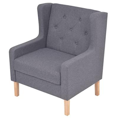Fauteuil stof grijs