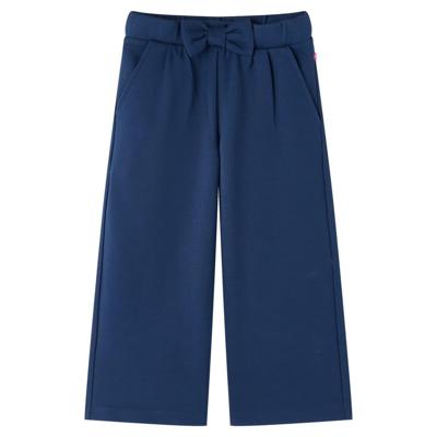 VidaXL Kinderbroek met wijde pijpen 104 marineblauw