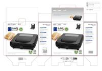 EMERIO ST-130038 Tosti-apparaat Anti-aanbaklaag, BPA-vrij Zwart - thumbnail