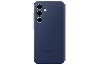Custodia Smart View per Galaxy S24 FE con porta carte, blu