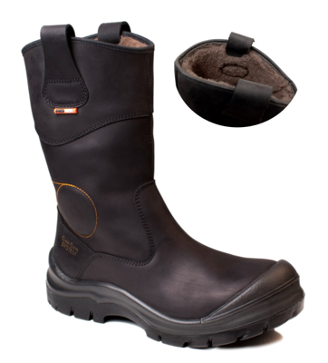 No Risk Werklaars Crowheart teddy Gevoerd XW Metaalvrij S3 | Zwart | Maat 41 - 00.071.030.41