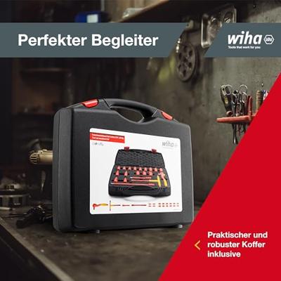 Wiha 43023 | Ratelsleutelset | Geisoleerd | 3/8" | 21-delig - 43023 - thumbnail