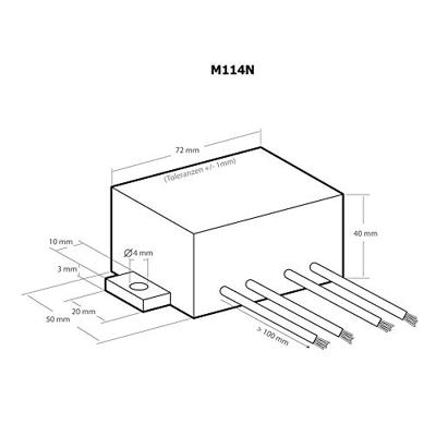 Kemo M114N Knipperlicht Module 110 V/AC, 230 V/AC