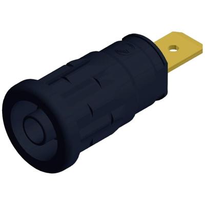 Hirschmann Test & Measurement SEP 2620 F6,3 Veiligheids-labconnector, female Bus, inbouw verticaal Stift-Ø: 4 mm Zwart 1 stuk(s)